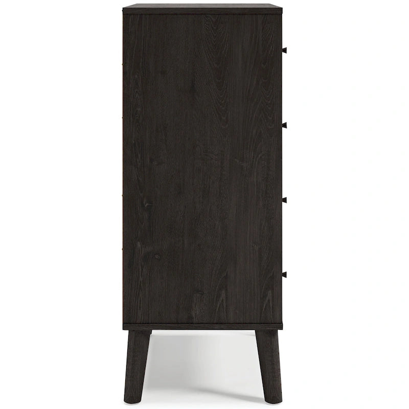 Commode à tiroirs bicolore blanc/naturel (3/4/5 tiroirs)