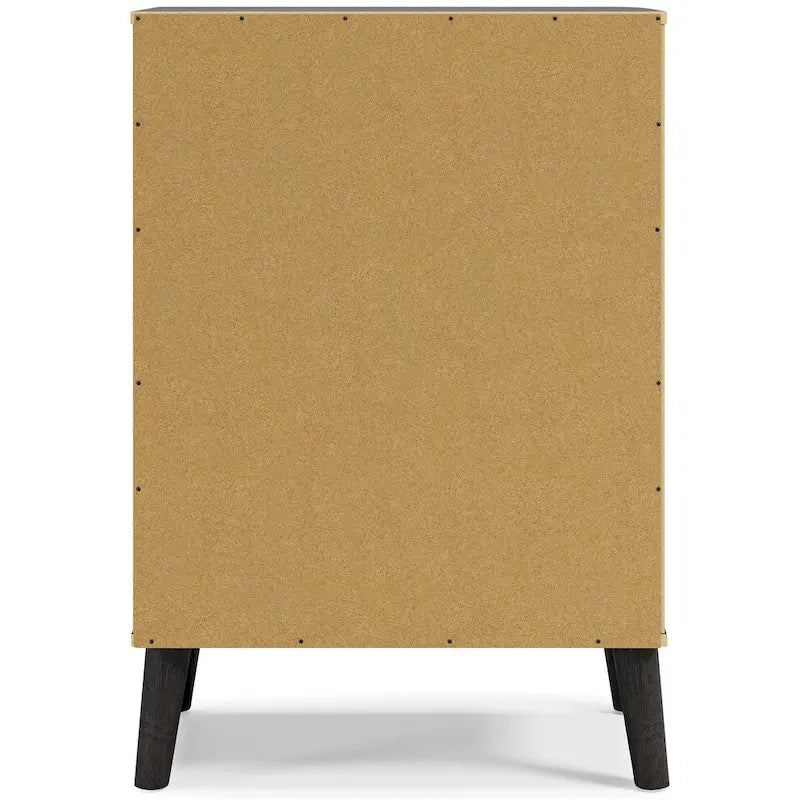 Commode à tiroirs bicolore blanc/naturel (3/4/5 tiroirs)