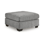 Repose-pieds carré gris surdimensionné, 1 personne