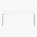 Table basse moderne en acrylique transparent, 1 pièce