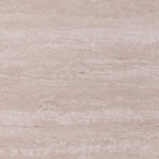 Table d'appoint à 2 niveaux en similicuir marbre blanc/brun avec étagère ouverte