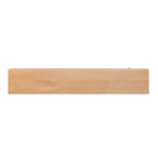Meuble TV couleur bois naturel avec portes en verre et 3 tiroirs, assemblage par une seule personne