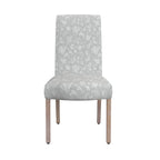 Chaise de salle à manger Parsons gris clair/fleuri/crème, lot de 2