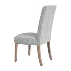 Chaise de salle à manger Parsons gris clair/fleuri/crème, lot de 2