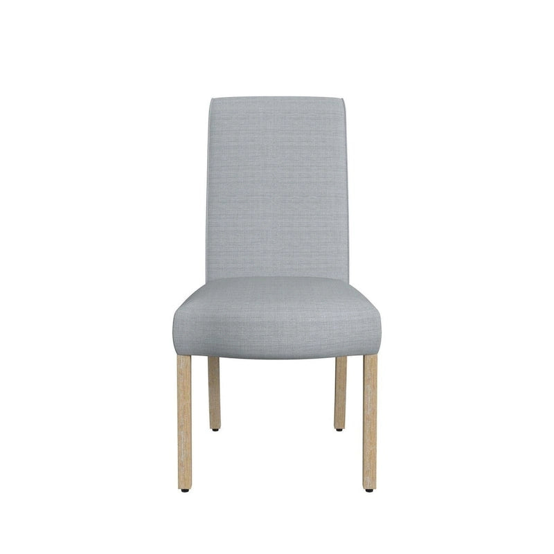 Chaise de salle à manger Parsons gris clair/fleuri/crème, lot de 2