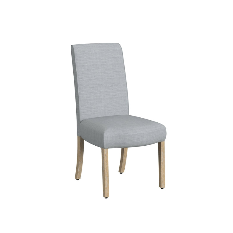 Chaise de salle à manger Parsons gris clair/fleuri/crème, lot de 2