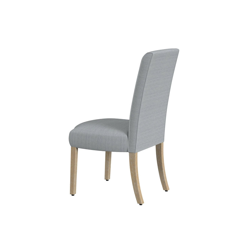 Chaise de salle à manger Parsons gris clair/fleuri/crème, lot de 2