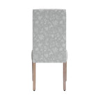 Chaise de salle à manger Parsons gris clair/fleuri/crème, lot de 2