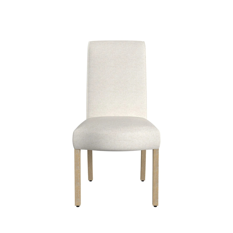 Chaise de salle à manger Parsons gris clair/fleuri/crème, lot de 2