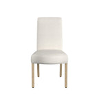 Chaise de salle à manger Parsons gris clair/fleuri/crème, lot de 2