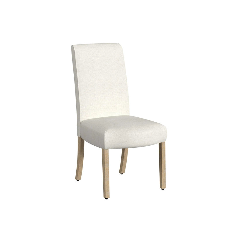 Chaise de salle à manger Parsons gris clair/fleuri/crème, lot de 2