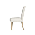 Chaise de salle à manger Parsons gris clair/fleuri/crème, lot de 2