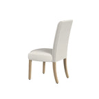 Chaise de salle à manger Parsons gris clair/fleuri/crème, lot de 2