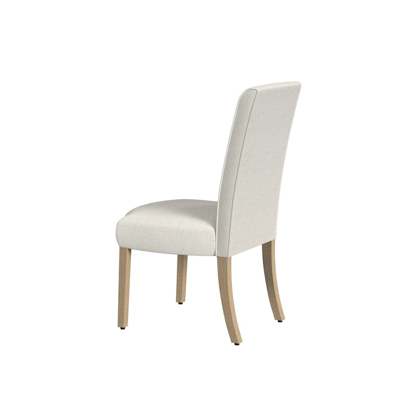 Chaise de salle à manger Parsons gris clair/fleuri/crème, lot de 2