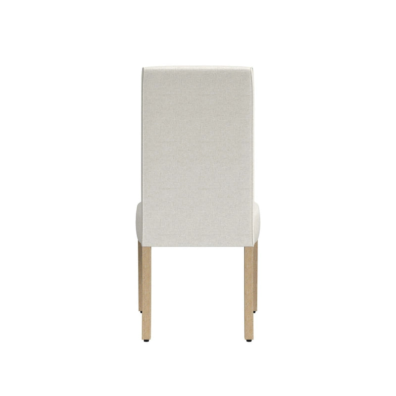 Chaise de salle à manger Parsons gris clair/fleuri/crème, lot de 2