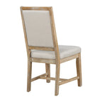 Ensemble de salle à manger rond extensible 5 pièces en bois naturel/noir pour 6 personnes