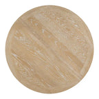 Ensemble de salle à manger rond extensible 5 pièces en bois naturel/noir pour 6 personnes