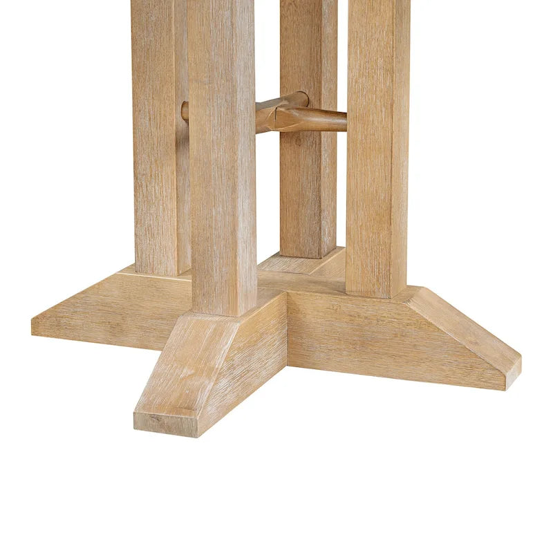 Ensemble de salle à manger rond extensible 5 pièces en bois naturel/noir pour 6 personnes