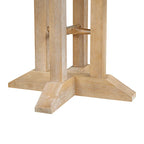 Ensemble de salle à manger rond extensible 5 pièces en bois naturel/noir pour 6 personnes