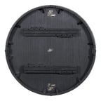Ensemble de salle à manger rond extensible 5 pièces en bois naturel/noir pour 6 personnes