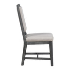 Ensemble de salle à manger rond extensible 5 pièces en bois naturel/noir pour 6 personnes