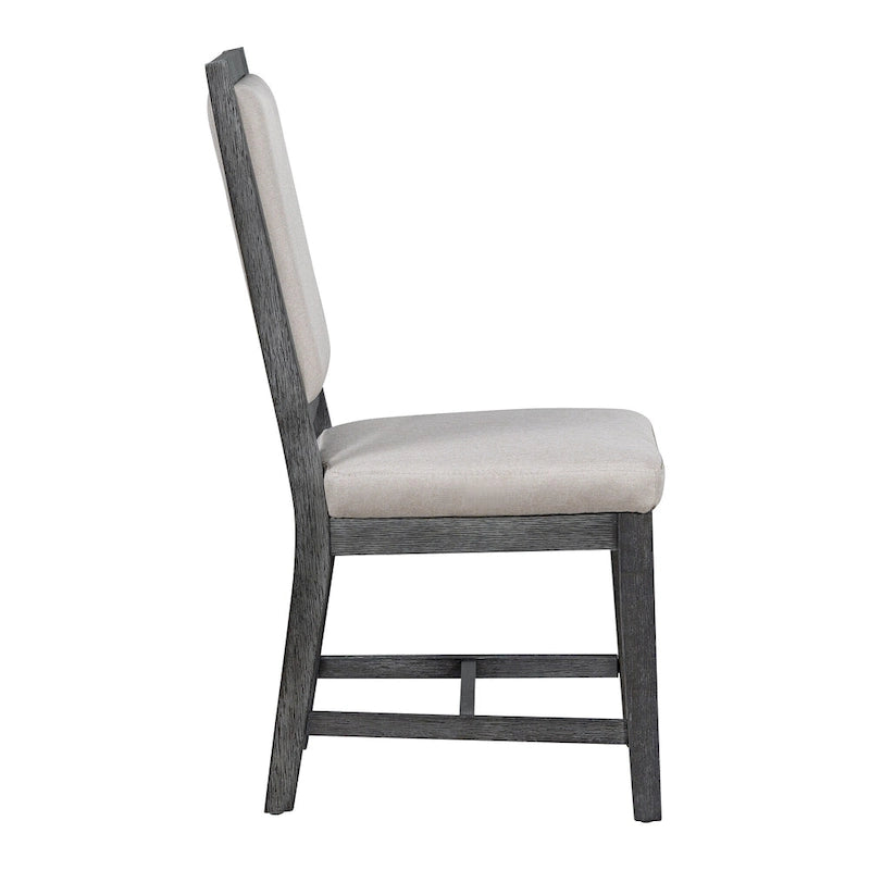 Ensemble de salle à manger rond extensible 5 pièces en bois naturel/noir pour 6 personnes