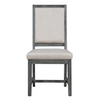Ensemble de salle à manger rond extensible 5 pièces en bois naturel/noir pour 6 personnes