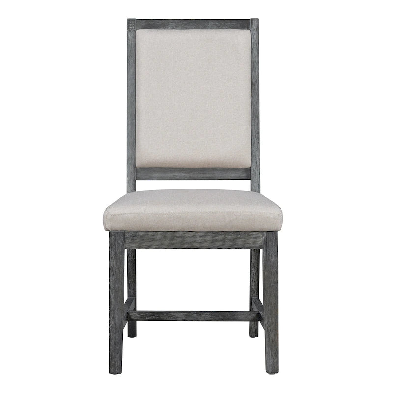 Ensemble de salle à manger rond extensible 5 pièces en bois naturel/noir pour 6 personnes