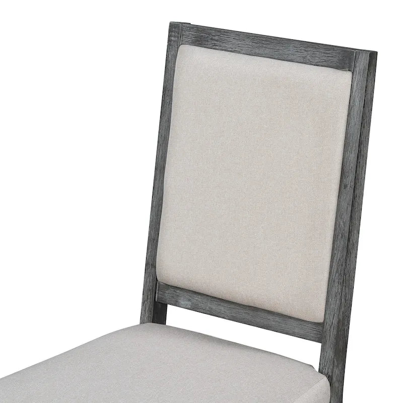 Ensemble de salle à manger rond extensible 5 pièces en bois naturel/noir pour 6 personnes