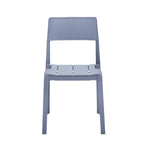 Chaise de salle à manger empilable en plastique noir/blanc/gris, lot de 4