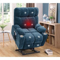 Fauteuil inclinable releveur avec fonctions chaleur et massage, 1 place