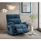 Fauteuil inclinable releveur avec fonctions chaleur et massage, 1 place