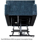 Fauteuil inclinable releveur avec fonctions chaleur et massage, 1 place