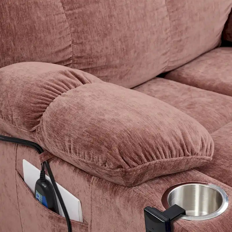 Fauteuil inclinable releveur avec fonctions chaleur et massage, 1 place