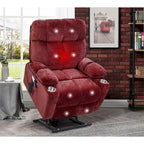 Fauteuil inclinable releveur avec fonctions chaleur et massage, 1 place