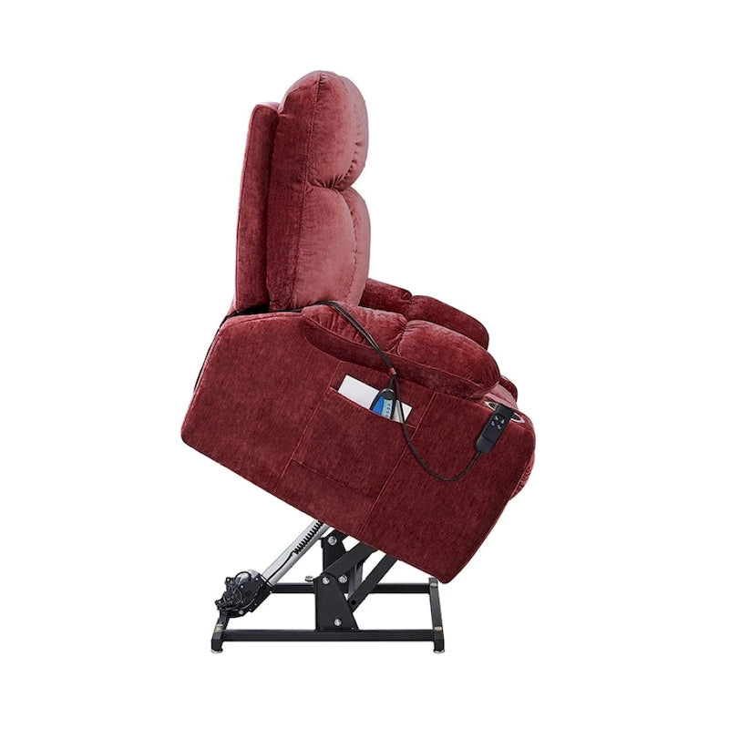 Fauteuil inclinable releveur avec fonctions chaleur et massage, 1 place