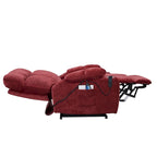 Fauteuil inclinable releveur avec fonctions chaleur et massage, 1 place