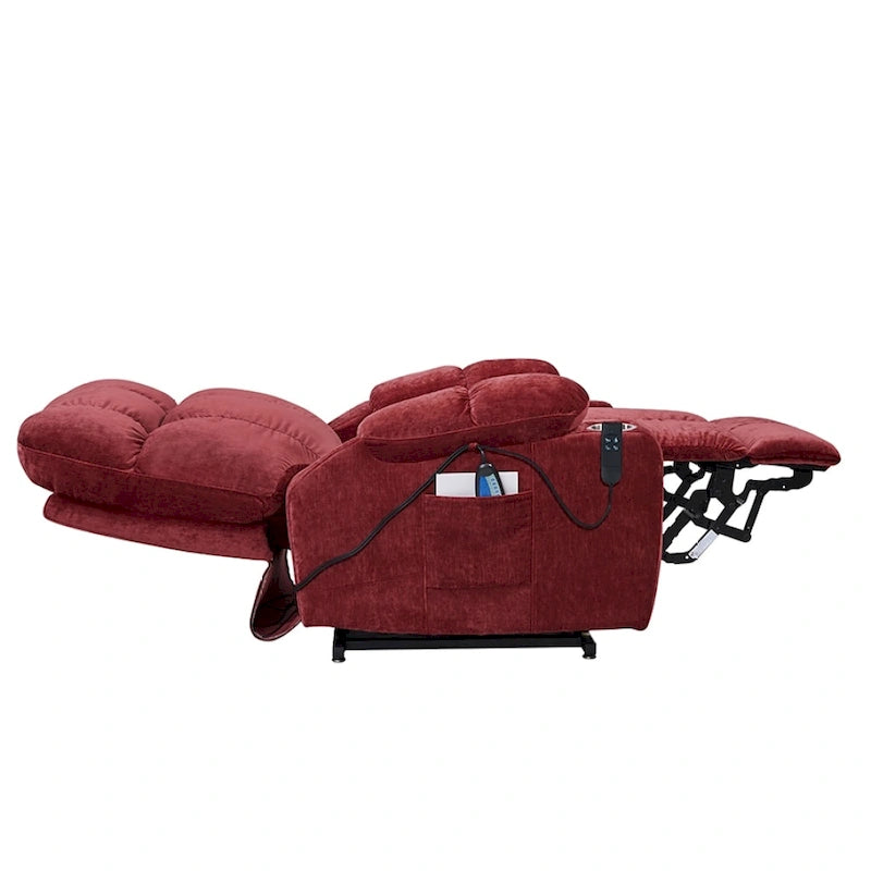 Fauteuil inclinable releveur avec fonctions chaleur et massage, 1 place