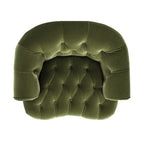 Fauteuil d'appoint capitonné, une place, tissu tissé – Bleu marine / Gris / Rose poudré / Violet / Blanc nuage / Vert / Rouge bordeaux