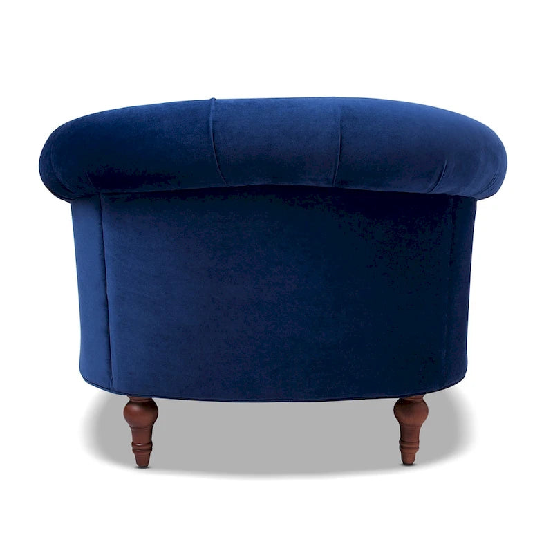 Fauteuil d'appoint capitonné, une place, tissu tissé – Bleu marine / Gris / Rose poudré / Violet / Blanc nuage / Vert / Rouge bordeaux