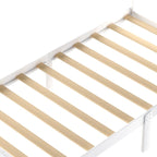 Lit plate-forme gris/blanc avec tiroir de rangement, double/grand, 1 personne
