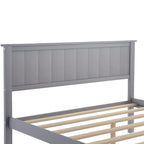 Lit plate-forme gris/blanc avec tiroir de rangement, double/grand, 1 personne