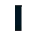 Armoire-penderie autoportante à 2 sections avec 4 tiroirs – Marron / Bleu nuit / Blanc – Pour 1 à 2 utilisateurs