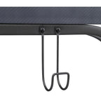 Bureau de jeu contemporain noir, LED RVB, simple, étagère surélevée pour moniteur