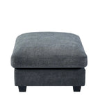 Canapé d'angle modulable gris clair avec méridienne réversible, 3-4 places