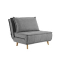 Canapé modulaire convertible gris / jaune / bleu, sans accoudoirs, 1-3 places