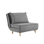 Canapé modulaire convertible gris / jaune / bleu, sans accoudoirs, 1-3 places