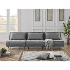 Canapé modulaire convertible gris / jaune / bleu, sans accoudoirs, 1-3 places