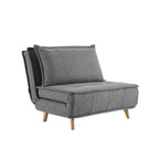 Canapé modulaire convertible gris / jaune / bleu, sans accoudoirs, 1-3 places