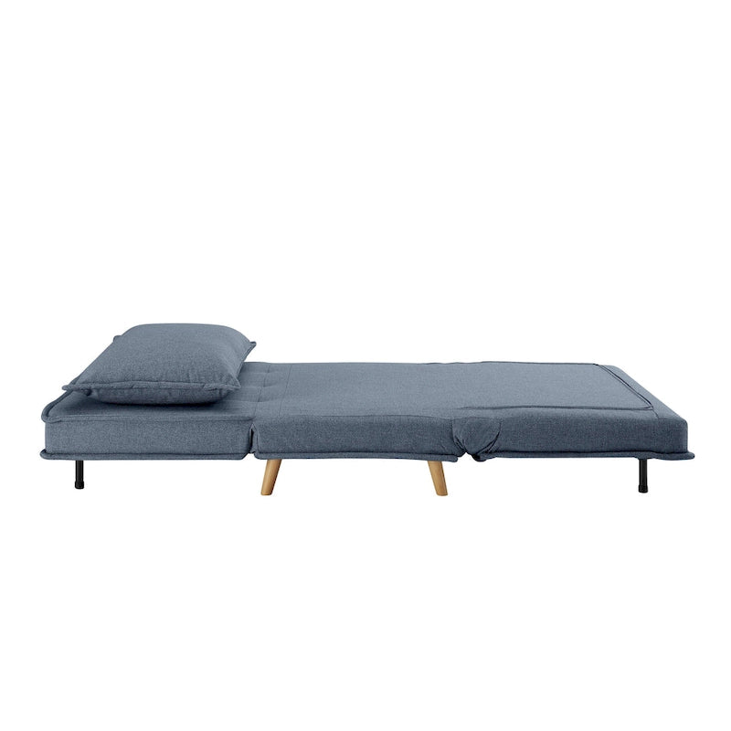 Canapé modulaire convertible gris / jaune / bleu, sans accoudoirs, 1-3 places